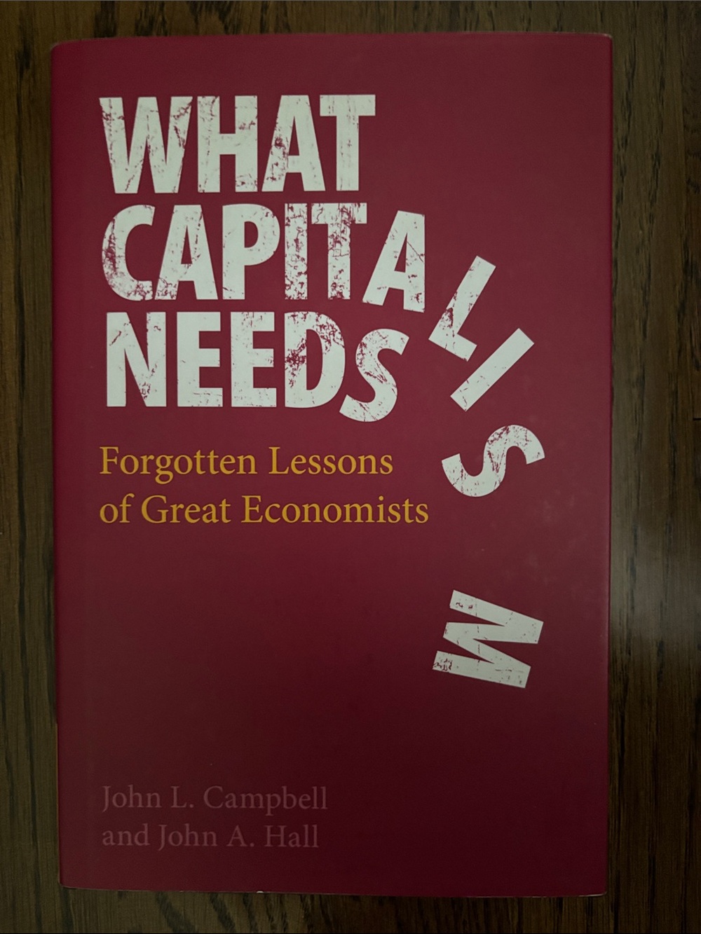 WHAT CAPITALISM NEEDS FORGOTTEN LESSONS OF GREAT ECONOMICS, NEW CONDITION